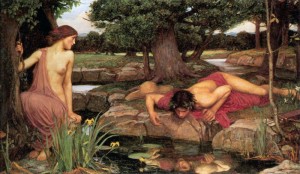 « Echo si Narcis », pictură de John William WATERHOUSE